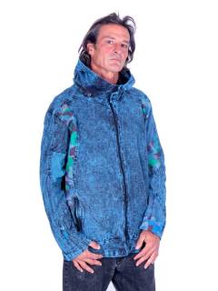 Chaqueta Patchwork Capucha Desmontable CHEV117 para comprar al por mayor o detalle  en la categoría de Ropa Hippie Bohemia de Hombre, Artesanal | ZAS.