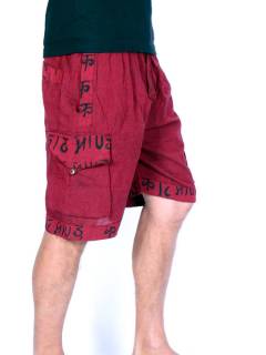  Pantalón corto Hippie estampado Mantra para comprar al por mayor o detalle  en la categoría de Ropa Hippie Bohemia de Hombre, Artesanal | ZAS  [PAEV15] .