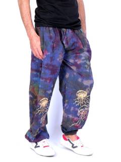  Pantalón Tie-Dye con Print Medusas para comprar al por mayor o detalle  en la categoría de Ropa Hippie Bohemia de Hombre, Artesanal | ZAS  [PAEV53] .